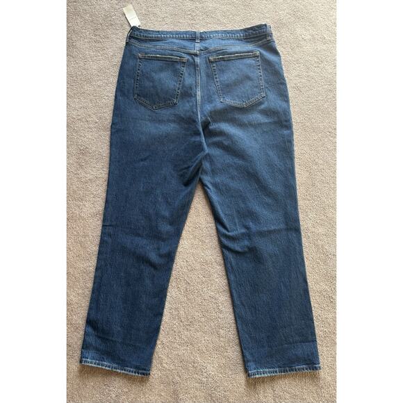 NWT Abercrombie & Fitch Plus Size 35 20r The 90s Straight Ultra High Rise Jeans - Picture 3 of 10